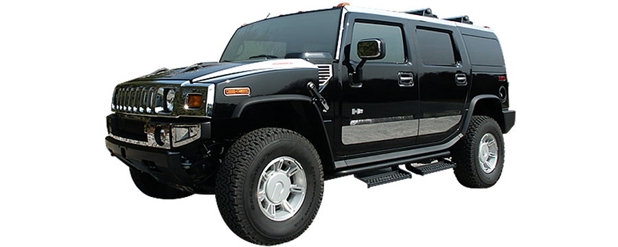 Hummer H2 2003-2009, 4-door, SUV (4 piece Stainless Steel Body