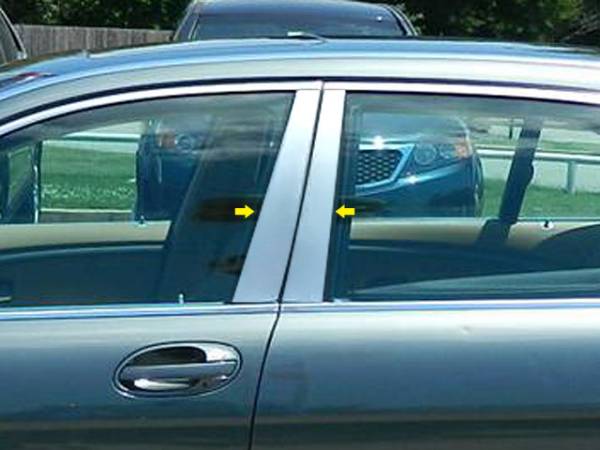 QAA - BMW 7 Series 2002-2008, 4-door, Sedan (4 piece Stainless Steel Pillar Post Trim Does NOT fit the LI Model ) PP25917 QAA