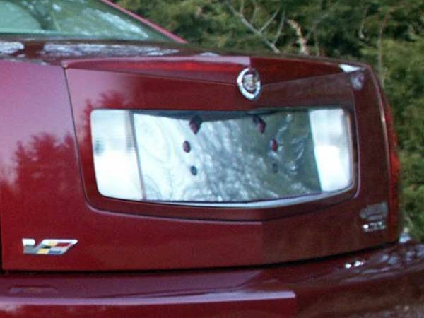 QAA - Cadillac CTS 2003-2004, 4-door, Sedan (1 piece Stainless Steel License Plate Bezel ) LP43250 QAA