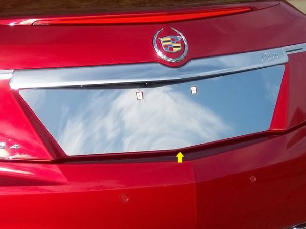 QAA - Cadillac CTS 2014-2019, 4-door, Sedan (1 piece Stainless Steel License Plate Bezel ) LP54250 QAA