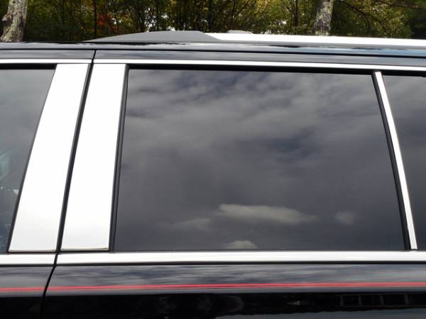 QAA - Cadillac Escalade 2015-2020, 4-door, SUV (6 piece Stainless Steel Pillar Post Trim ) PP55196 QAA