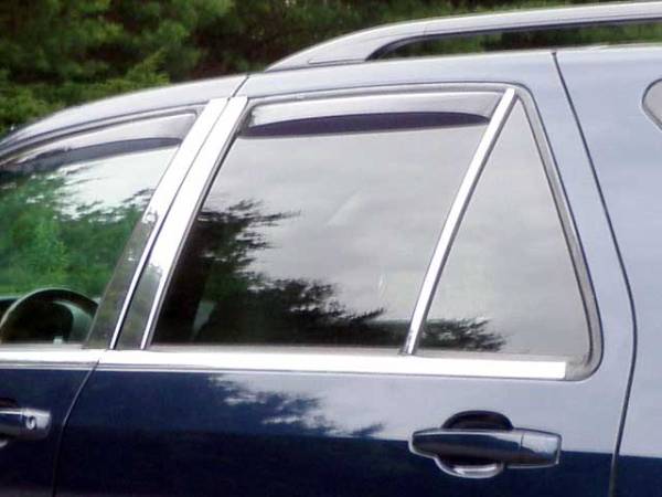 QAA - Cadillac SRX 2004-2009, 4-door, SUV (6 piece Stainless Steel Pillar Post Trim ) PP44261 QAA
