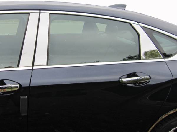 QAA - Chevrolet Impala 2014-2020, 4-door, Sedan, Does NOT fit the Limited (6 piece Stainless Steel Pillar Post Trim ) PP54136 QAA