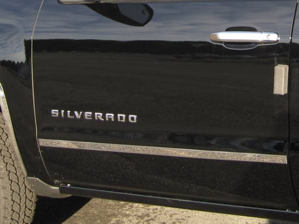 QAA - Chevrolet Silverado 2014-2018, 2-door, Pickup Truck, Regular Cab, Short Bed NO FACTORY MOLDING (2 piece Stainless Steel Body Molding Trim Kit 1.5" Width ) MI54181 QAA