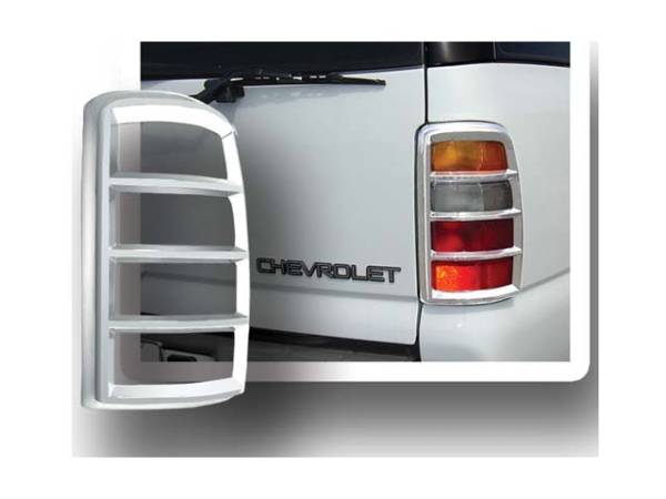 QAA - Chevrolet Tahoe 2000-2006, 4-door, SUV (2 piece Chrome Plated ABS plastic Tail Light Bezels ) TL40198 QAA