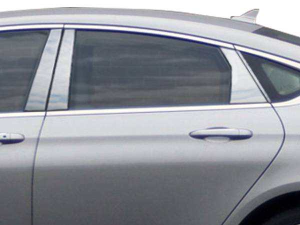 QAA - Chrysler 200 2015-2017, 4-door, Sedan (8 piece Stainless Steel Pillar Post Trim ) PP55782 QAA