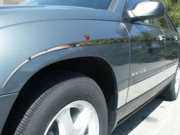 QAA - Chrysler Pacifica 2004-2008, 4-door, SUV (12 piece Stainless Steel Rocker Panel Trim, Insert Kit Side Molding.) TH44752 QAA