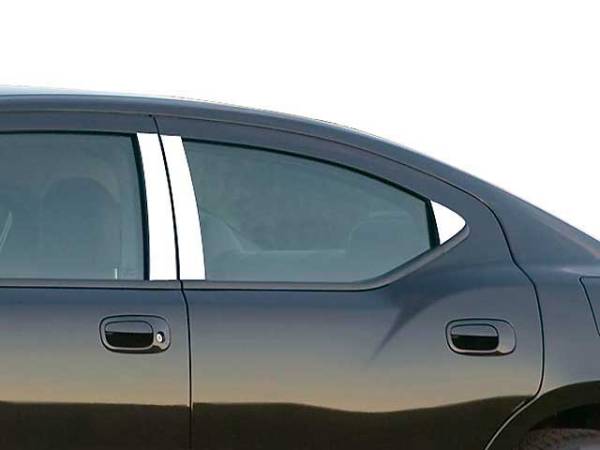 QAA - Dodge Charger 2006-2010, 4-door, Sedan (6 piece Stainless Steel Pillar Post Trim ) PP46911 QAA