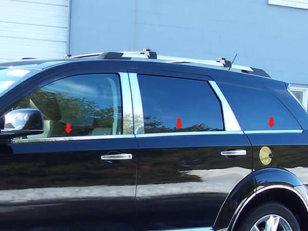 QAA - Dodge Journey 2009-2020, 4-door, SUV (6 piece Stainless Steel Window Sill Trim Set ) WS49945 QAA
