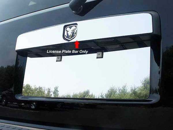 QAA - Dodge Nitro 2007-2011, 4-door, SUV (1 piece Stainless Steel License Bar, Above plate accent Trim with Logo Cut Out ) LB47940 QAA