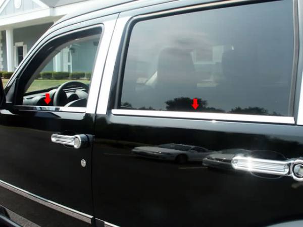 QAA - Dodge Nitro 2007-2011, 4-door, SUV (4 piece Stainless Steel Window Sill Trim Set ) WS47940 QAA