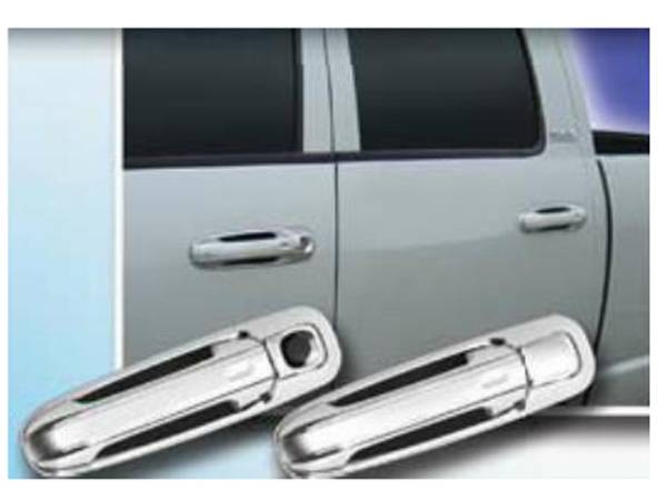 QAA - Dodge Ram 2002-2008, 2-door, Pickup Truck (4 piece Chrome Plated ABS plastic Door Handle Cover Kit ) DH42931 QAA