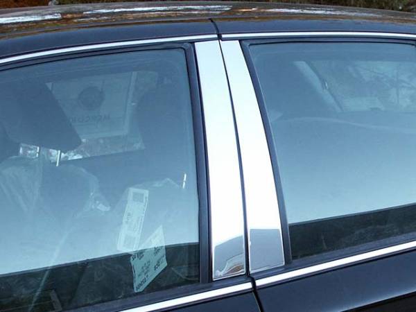 QAA - Ford Crown Victoria 1992-2010, 4-door, Sedan (4 piece Stainless Steel Pillar Post Trim ) PP32480 QAA