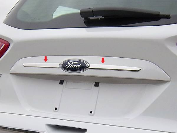 QAA - Ford Escape 2013-2016, 4-door, SUV (2 piece Stainless Steel License Bar Extension Trim 1" - 0.625" tapered Width ) LB53360 QAA