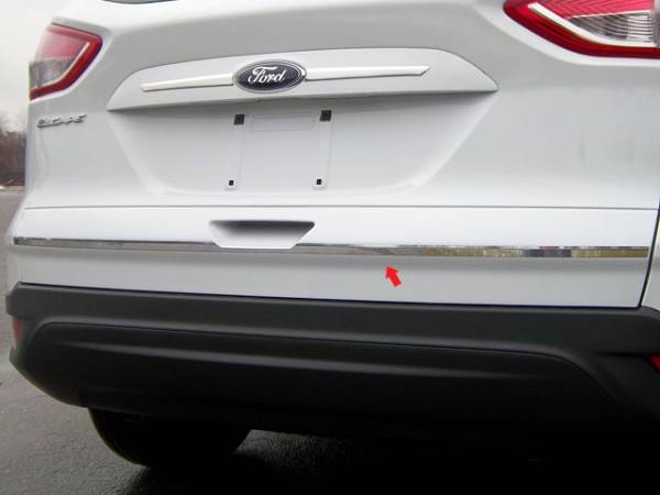 QAA - Ford Escape 2013-2019, 4-door, SUV (1 piece Stainless Steel Trunk Hatch Accent Trim 0.675" Width, with Top Trim Crease ) TP53360 QAA