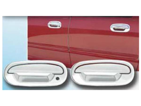 QAA - Ford Expedition 1997-2003, 4-door, SUV (4 piece Chrome Plated ABS plastic Door Handle Cover Kit Does NOT include passenger key access, Does NOT include keypad access ) DH37308 QAA