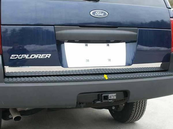 QAA - Ford Explorer 2002-2006, 4-door, SUV (1 piece Stainless Steel Rear Deck Trim, Trunk Lid Accent Lower ) RD44330 QAA