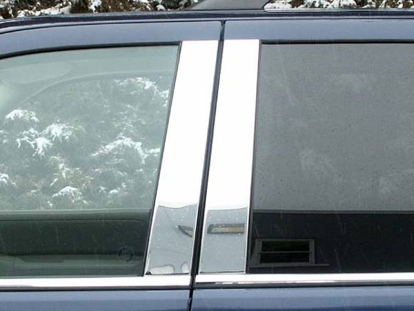 QAA - Ford Explorer 2002-2010, 4-door, SUV (4 piece Stainless Steel Pillar Post Trim Does NOT include keyless entry touch pad ) PP42641 QAA