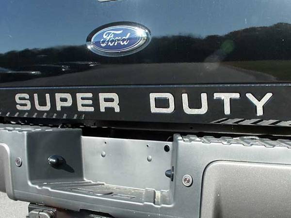 QAA - Ford F-250 & F-350 Super Duty 2008-2016, 2-door, 4-door, Pickup Truck (9 piece Stainless Steel "SUPER DUTY" Tailgate Letter Insert Rear ) SGR48320 QAA