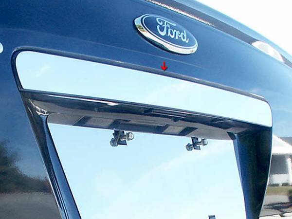 QAA - Ford Five Hundred 2005-2007, 4-door, Sedan (1 piece Stainless Steel License Bar, Above plate accent Trim ) LB45490 QAA
