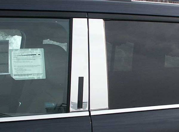 QAA - Ford Flex 2009-2019, 4-door, SUV (4 piece Stainless Steel Pillar Post Trim ) PP49340 QAA