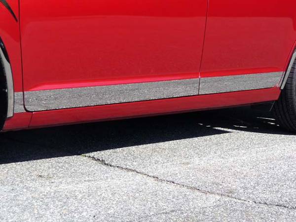 QAA - Ford Fusion 2006-2012, 4-door, Sedan (8 piece Stainless Steel Rocker Panel Trim, Lower Kit 3.438" Width Spans from the bottom of the door UP to the specified width.) TH46630 QAA