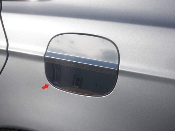 QAA - Ford Fusion 2013-2020, 4-door, Sedan (1 piece Stainless Steel Gas Door Cover Trim Warning: This is NOT a replacement cap. You MUST have existing gas door to install this piece With crease contour) GC53390 QAA