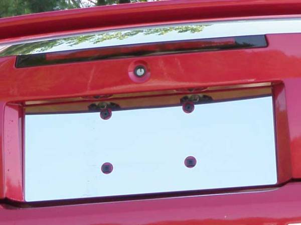 QAA - Ford Mustang 1999-2004, 2-door, Coupe, Convertible (1 piece Stainless Steel License Plate Bezel ) LP39351 QAA