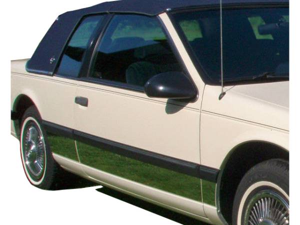 QAA - Ford Thunderbird 1989-1995, 2-door, Coupe (6 piece Stainless Steel Rocker Panel Trim, Lower Kit 3.5" Width Spans from the bottom of the door UP to the specified width.) TH31669 QAA