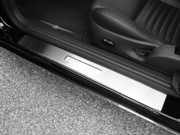 QAA - Ford Thunderbird 2002-2006, 2-door, Coupe, Convertible (2 piece Stainless Steel Door Sill trim Includes DTR Cut Out ) DS43672 QAA