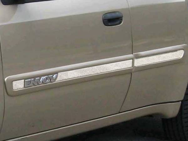 QAA - GMC Envoy 2002-2008, 4-door, XL (Extended) (6 piece Stainless Steel Rocker Panel Trim, Insert Kit 1.75" Width, Extended Side Molding.) TH42294 QAA