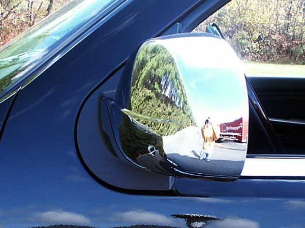 QAA - GMC Sierra 2007-2013, 2-door, 4-door, Pickup Truck (2 piece Chrome Plated ABS plastic Mirror Cover Set Full ) MC47196 QAA