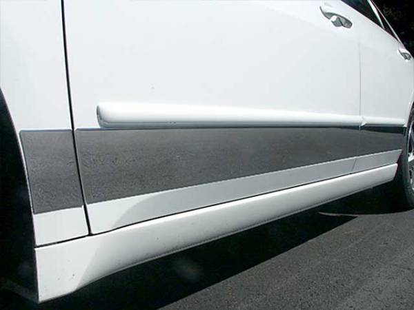 QAA - Honda Accord 2003-2007, 4-door, Sedan (8 piece Stainless Steel Rocker Panel Trim, Upper Kit 3.5" Width Spans from the bottom of the molding DOWN to the specified width.) TH25281 QAA