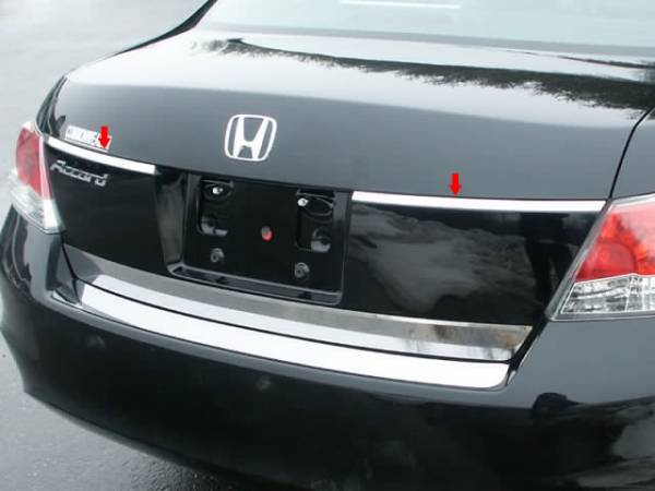 QAA - Honda Accord 2008-2010, 4-door, Sedan (2 piece Stainless Steel Trunk Hatch Accent Trim ) TP28281 QAA