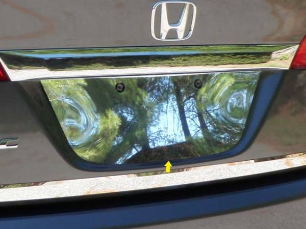 QAA - Honda Civic 2006-2011, 4-door, Sedan (1 piece Stainless Steel License Plate Bezel 6.94" Width ) LP26214 QAA