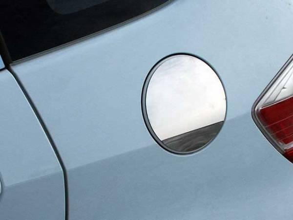 QAA - Honda Fit 2009-2013, 4-door, Hatchback (1 piece Stainless Steel Gas Door Cover Trim Warning: This is NOT a replacement cap. You MUST have existing gas door to install this piece With crease contour) GC29220 QAA