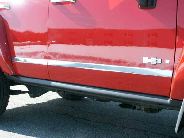 QAA - Hummer H3 2006-2009, 4-door, SUV (4 piece Stainless Steel Body Molding Insert Trim Kit 1.75" Width ) HV46304 QAA