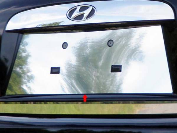 QAA - Hyundai Accent 2006-2011, 4-door, Sedan (1 piece Stainless Steel License Plate Bezel ) LP27365 QAA