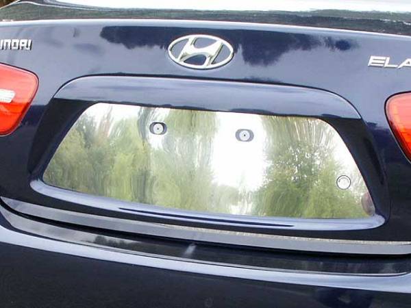 QAA - Hyundai Elantra 2007-2010, 4-door, Sedan (1 piece Stainless Steel License Plate Bezel ) LP27340 QAA