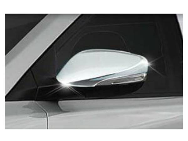 QAA - Hyundai Elantra 2011-2013, 4-door, Sedan (2 piece Chrome Plated ABS plastic Mirror Cover Set ) MC11340 QAA