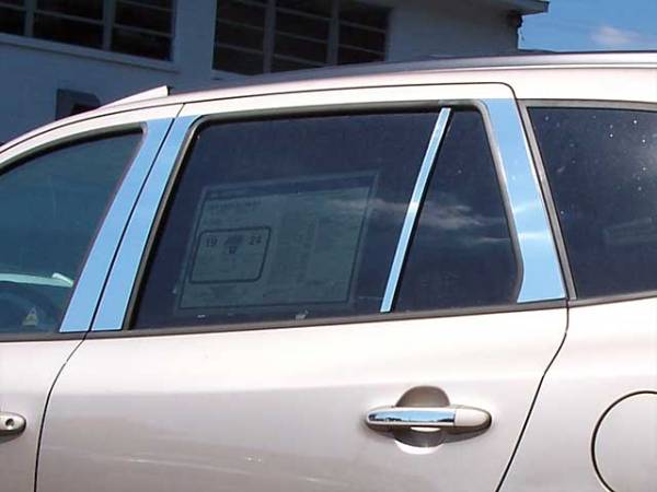 QAA - Hyundai Santa Fe 2007-2012, 4-door, SUV (8 piece Stainless Steel Pillar Post Trim ) PP27337 QAA