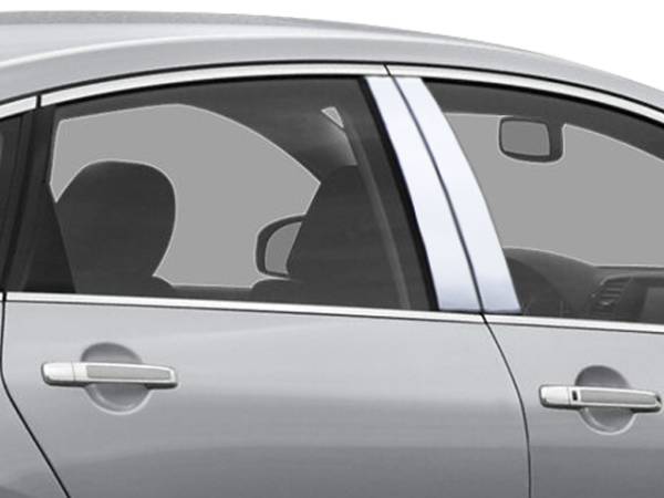 QAA - Infiniti M35/45 2006-2010, 4-door, Sedan (4 piece Stainless Steel Pillar Post Trim ) PP26058 QAA