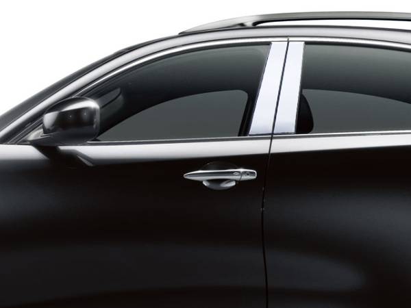 QAA - Infiniti QX70 2014-2017, 4-door, SUV (4 piece Stainless Steel Pillar Post Trim ) PP14045 QAA