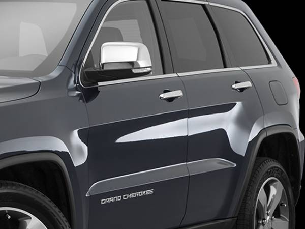 QAA - Jeep Grand Cherokee 2011-2020, 4-door, SUV (8 piece Chrome Plated ABS plastic Door Handle Cover Kit Does NOT include passenger key access ) DH51082 QAA