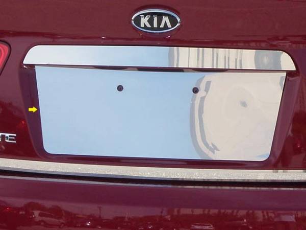 QAA - Kia Forte 2010-2013, 4-door, Sedan (1 piece Stainless Steel License Plate Bezel 8.25" Width ) LP10810 QAA