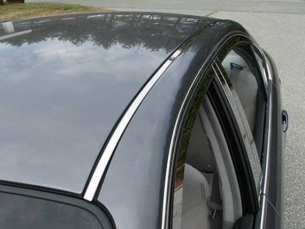 QAA - Kia Optima 2006.5-2010, 4-door, Sedan (2 piece Stainless Steel Roof Insert Trim 0.5" Width ) RI27805 QAA