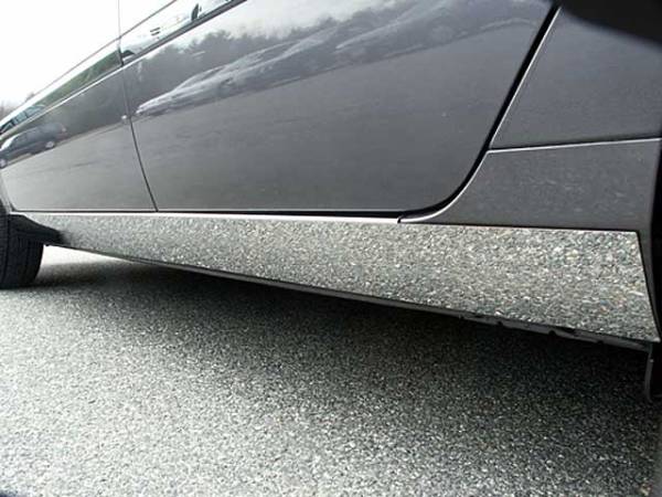 QAA - Kia Optima 2006.5-2010, 4-door, Sedan (4 piece Stainless Steel Rocker Panel Trim, On the rocker 4.51" Width Installs below the door.) TH27805 QAA