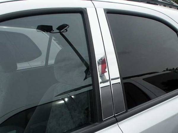 QAA - Kia Sorento 2003-2006, 4-door, SUV (4 piece Stainless Steel Pillar Post Trim ) PP23820 QAA