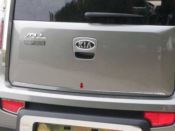 QAA - Kia Soul 2010-2013, 4-door, Hatchback (1 piece Stainless Steel Rear Deck Trim, Trunk Lid Accent ) RD10830 QAA