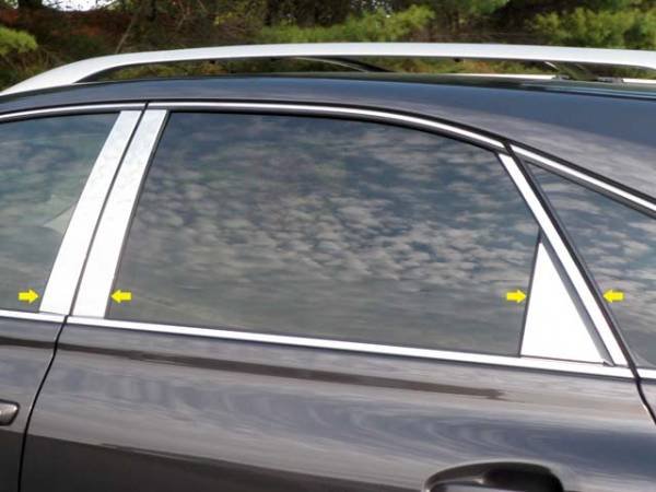 QAA - Lexus RX350 2010-2015, 4-door, SUV (8 piece Stainless Steel Pillar Post Trim ) PP10127 QAA